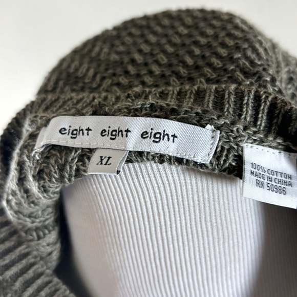 888 WOMENS CREWNECK LONG SLEEVE SOLIT HEM XL - Picture 4 of 4